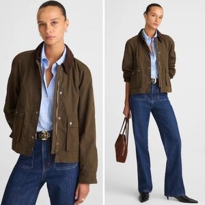 New! Madewell Waxed Zip-Front Jacket